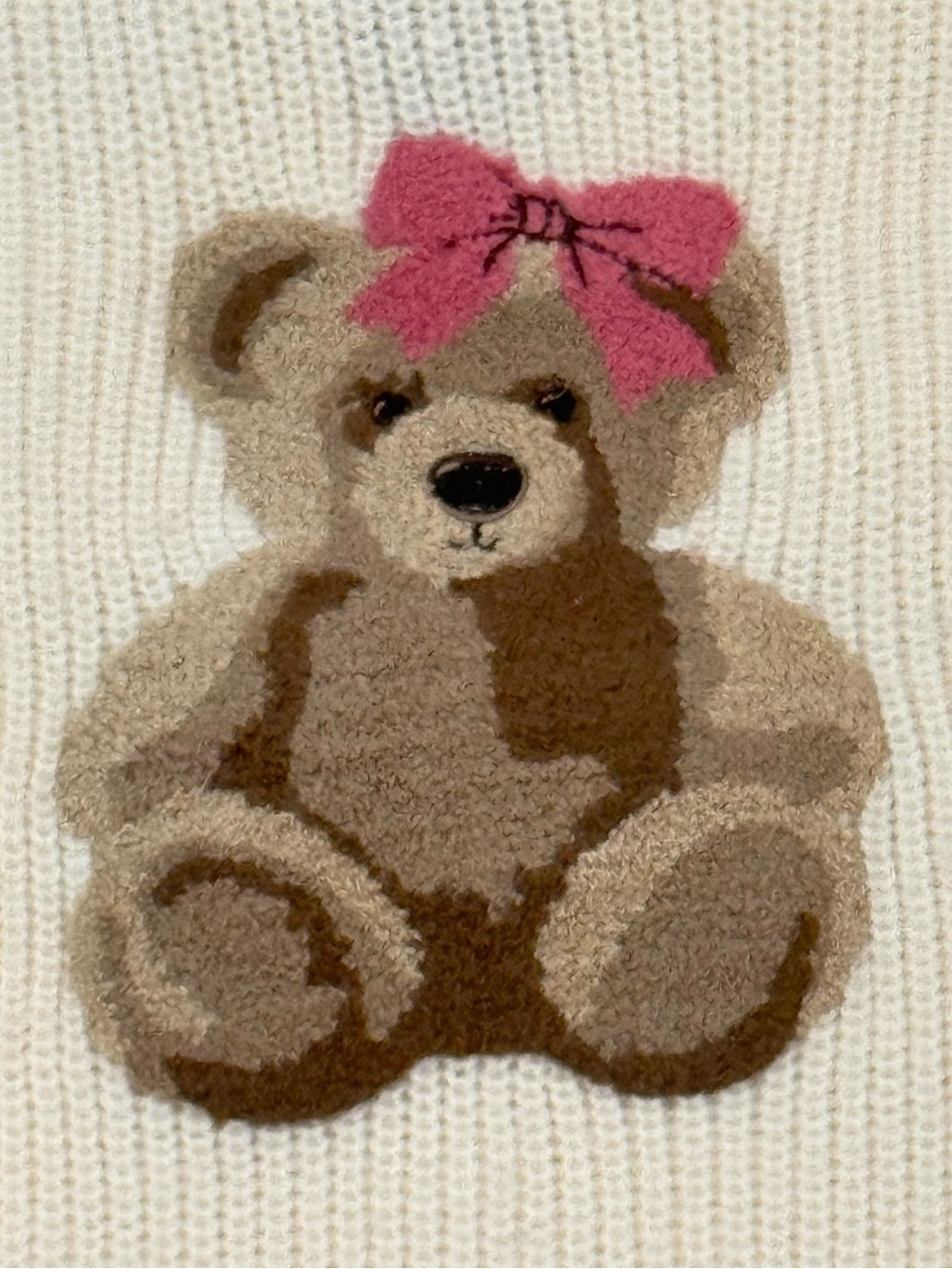 SIMPLY SOUTHERN Teddy Bear With Bow Sweater Size XXL NEW - Picture 5 of 7